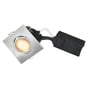 Uni Install indbygningsspot, inkl. LED-pære (Philips / CRI>97 ExpertColor / 5,5W / 355lm / 36° / 2700K / dæmpbar), GU10 (230V), firkantet, børstet alu – Nordtronic, Philips Lighting