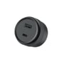 Rund adapter fra 4smarts Outdoor SnapKit Set CamperKit med USB-A- og USB-C-port synlige på enden.