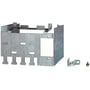 Nærbillede af Siemens SINAMICS G120 skærmtilslutningskit 4, med fokus på metalpladens form og samlinger.