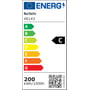 Energimærke for Blue Electric arbejdslampe, energiklasse C, 200 kWh/1000h, med produktnummer 46143.