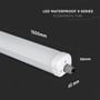 V-Tac 150 cm LED armatur med dimensioner 65 x 1500 x 58 mm, mærket 'Economical Tube'.