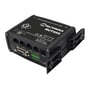 Teltonika PR5MEC12 overflademonteringssæt på en sort router, set skråt forfra med porte og monteringsbeslag.