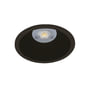 Sort SG Armaturen RAX Soft 200 downlight med 22W LED og 4000K lysfarve, vist frontalt.