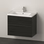 Duravit D-Neo møbelsæt, 2 skuffer, 80 cm, sort eg