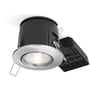 Nordtronic – Easy Install indbygningsspot 230V (rund), inkl. LED-pære (Energetic / CRI>80 / 4,8W / 345 lm / 2700K / 36° / F / ikke dæmpbar), børstet aluminium