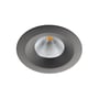 SG Armaturen Uniled Isosafe Airtight LED downlight i grafit med et 7W 2700K varmt hvidt lys og 42° lysspredning.