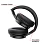Verbatim TruSound Bluetooth-headsettets ørekop er vist foldet ind, og den justerbare bøjle er markeret.