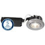 Low Profile indbygningsspot 230V LED (rund) 8W / 55° / 2000-2700K / dæmpbar (Dim to Warm) - børstet aluminium (udgået)