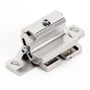 Omron F3SG-R Series justerbart beslagssæt til sikkerhedssensorer, fremstillet af metal med synlige skruer og huller til montering.