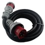 10 meter VAERK CEE forlængerkabel med 5P 63A, 5g16 H07RN-F kabel og IP67-klassificering.