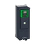 Schneider Electric Altivar Process ATV950-frekvensomformer, 3 kW og IP55, set skråt forfra med monteringsbeslag og kabelindføringer.