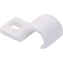 Schneider Electric hvid kabelbøjle TK 10-14 fremstillet af slagfast polypropylen til kabler fra 10-14 mm diameter.