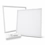 V-TAC LED-panel til Troldtekt, 60 x 60 cm og 36 W, med ramme og LED-driver ved siden af.
