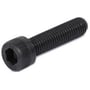 Insexskrue CH 912 med cylindrisk hoved, sort, M12x40, kvalitet 12.9, DIN 912, med en komplet gevindlængde på 40mm.