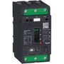 Schneider Electric TeSys GV4LE magnetisk motorværn med 3,5A indstillingsområde og 50kA brudkapacitet, fremstillet af grå og grøn plast.