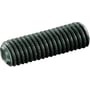 Dresselhaus pinolskrue M10x50 mm i sort stål med indvendig 6-kant på 5 mm, DIN 916.