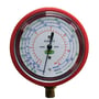 Refco PM2-300-M-R407C-manometer set forfra med måleskive, viser og gevindtilslutning nederst.