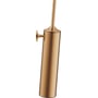 Duravit Starck T væghængt toiletbørste i børstet bronze med dimensioner 80x80x435 mm.