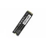 Verbatim Vi3000 intern M.2 NVMe-SSD på 256 GB ses skråt med mærkat og guldkontakter.