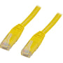 DELTACO U/UTP Cat6 patch kabel, halogenfri, 0,3 meter, gul