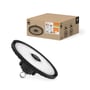 Ledvance High-bay armatur med Multi Lumen, 150W, 4000K og 70° spredningsvinkel, vist med kasse og armatur på hvid baggrund.
