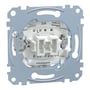 Merten korrespondanceafbryder indsats uden tangent, 10A, med mærket 'made in Germany' og modelnummer MEG3116-0000.