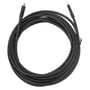 Deltaco 5 meter USB-C til USB-C kabel rullet sammen, sort farve og USB 3.2 Gen 1-standard. Stik og kabel er synlige.