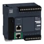 Schneider Electric Modicon TM221 PLC med 9 digitale indgange, 7 digitale udgange og 2 analoge indgange, viser Ethernet og seriel port.
