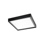 SG Armaturen Disc armatur i sort, med en firkantet form på 285x285 mm og 22W LED lys.