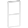 LK FUGA – Slim design ramme, 2 modul, hvid