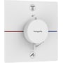 Hansgrohe ShowerSelect Comfort E termostatbatteri i mat hvid med 2 udtag og 40°C skoldningsspærre.