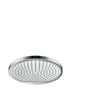 Hansgrohe Crometta S 240 1jet HB Eco hovedbruser med 240mm diameter og krom finish, vist forfra med mange små dyser.