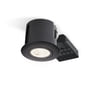 Nordtronic Quick Spot indbygningsspot 230V LED (rund) inkl. LED-pære (Nordtronic Dim To Warm / 90Ra FlickerFree / 5W / 350lm / 38° / 1800-3000K / G / dæmpbar), sort (mat)