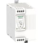 Schneider Electric ABL8RPS24100 SM strømforsyning, 24VDC 10A 240W, vist fra siden med tilslutningspunkter.