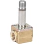 Danfoss EV210A magnetventil i messing med G1/8 tilslutning, normalt lukket (NC) for vand og brine.