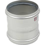 EuroPipe rustfri / syrefast (AISI 316L) dobbelt stikmuffe - Ø160 mm