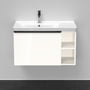 Duravit D-Neo vaskeskab, vask til venstre, 1 skuffe, 79x44 cm, hvid glans