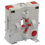 Schneider Electric CT Split Core type GD til skinne, 800A/5A i grå hvid plast med røde detaljer.
