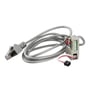Schneider Electric kommunikationsblok med 1,3m ledning og RJ45 stik, vist på hvid baggrund.