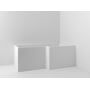 Svedbergs brusebadekar i hvid sanitetsakryl med dimensionerne 1500x850x600 mm, et hjørnekar med front- og sidepanel.
