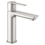 Grohe Lineare håndvaskarmatur, 1-grebs, S-Size, m/ push-up bundventil, Supersteel