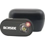 Ironside Yo-Yo genopladelig pandelampe set forfra med to lyslinser og opladningsboksen bagved.