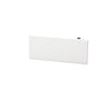 Ebeco Wallflex 500 elradiator i hvid med et digitalt display, 1000W og 230V, isoleret på hvid baggrund.