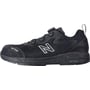 New Balance Logic sikkerhedssko i sort med BOA lukning, viser skoens sideprofil med N-logo og "Toe Protect" tekst.