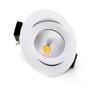 SLC One 360° LED downlight i hvid aluminium med en diameter på 90mm og 8W effekt.