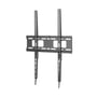 Deltaco OFFICE Fixed Vertical Display Mount set forfra, med synlige VESA-monteringshuller og justeringsskinner.
