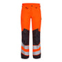 FE Engel stretch arbejdsbukser 2544 i orange og grå, str. 92, med refleksdetaljer og moderne snit.