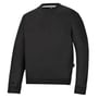 Sort Snickers sweatshirt 2810 i str. 3XL lavet af 80% bomuld og 20% polyester med børstet inderfor.