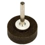 Tyrolit slibestift med bakelitbundet, cylinderformet slibehoved på 50x25 mm og 6 mm indvendig montering.