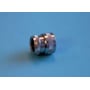 Hanestrom Nito koblingshus til indvendig montering med groft mønstrede ringe for bedre greb, viser ½" indvendig gevind.